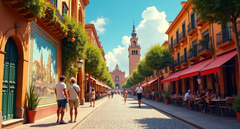 Discovering the Map Seville Spain