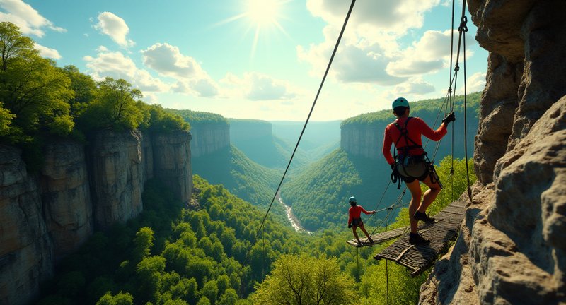 The Adventure of Via Ferrata Red River Gorge