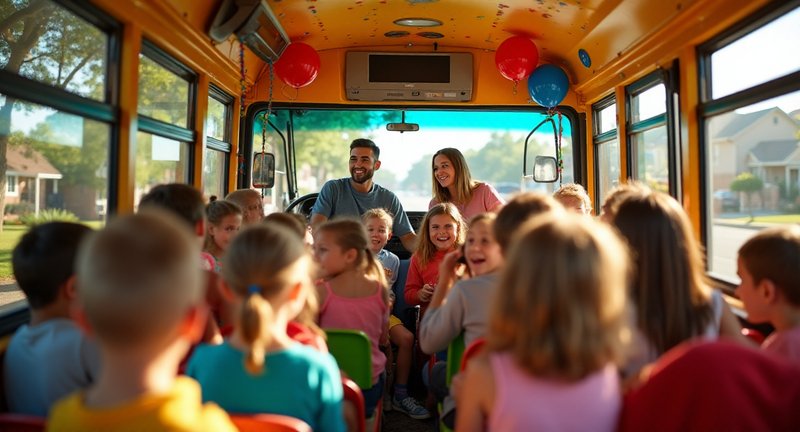 The Big Picture of Childrens Party Bus Rental